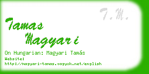 tamas magyari business card